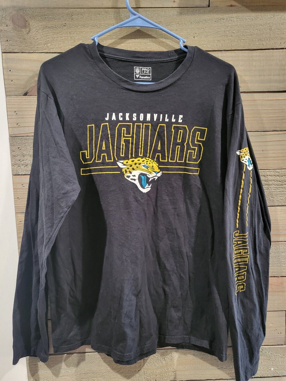 Fanatics Pro Line NFL Jacksonville Jaguars Medium Navy Long Sleeve Shirt